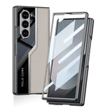 Hybrid Electroplated Soft TPU PU Leather Case For Samsung Galaxy Z Fold 6