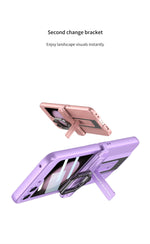 Magnetic Hinge Ring Stand Armor Case For Samsung Galaxy Z Flip 6