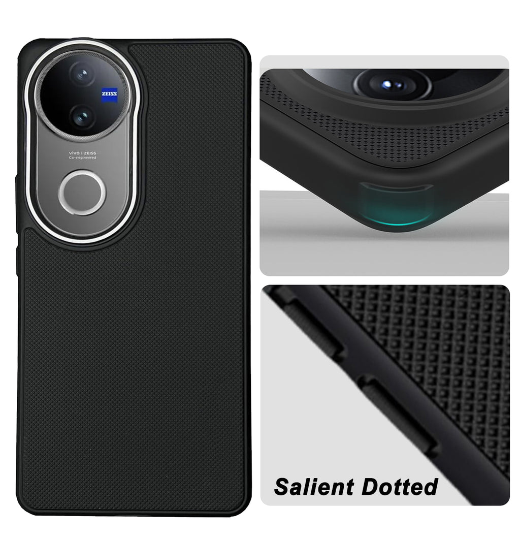 Mobilebies Backcover For VIVO V50 Super Frosted Shield Case With Salient Dots Case