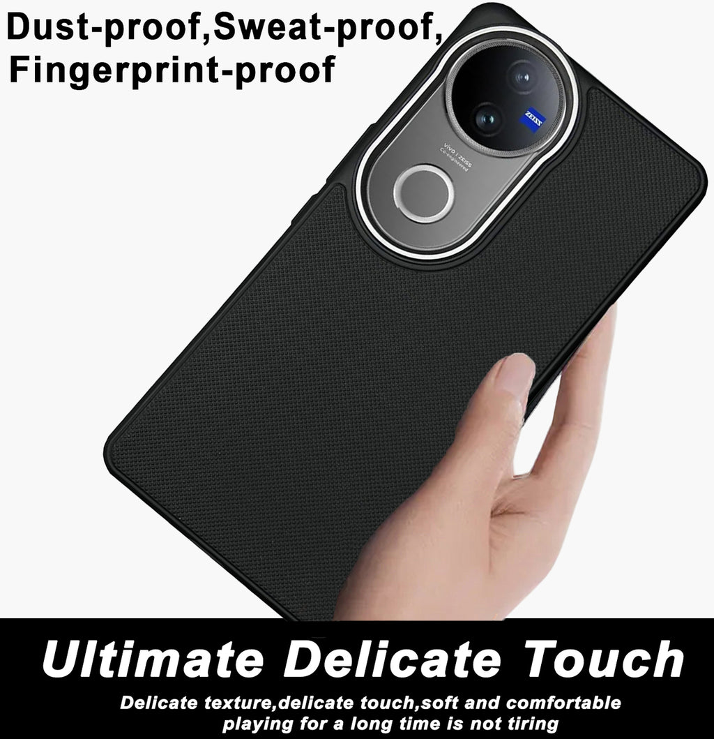 Mobilebies Backcover For VIVO V50 Super Frosted Shield Case With Salient Dots Case