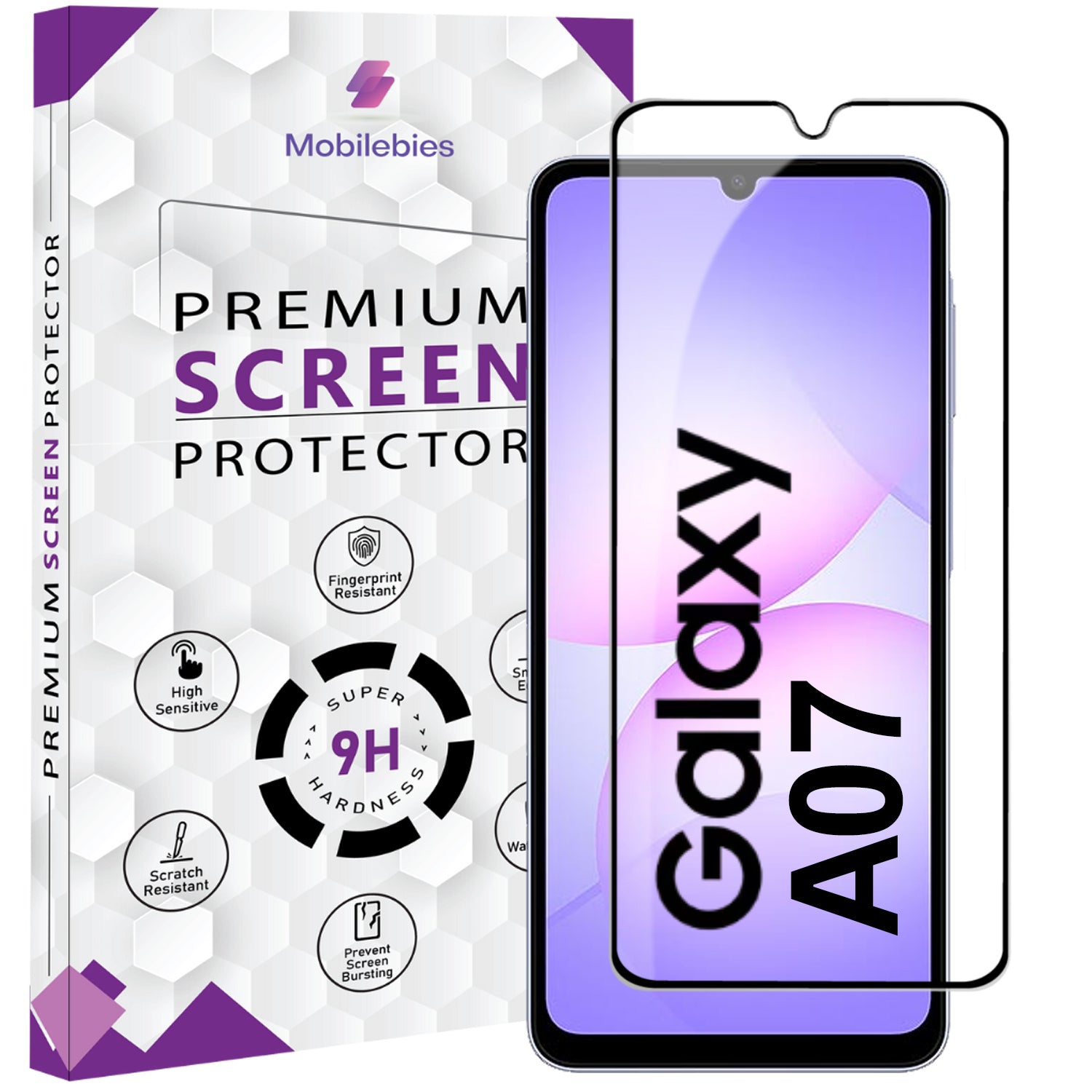 Tempered Glass for Samsung A07 4G Premium Screen Protector Guard Main image