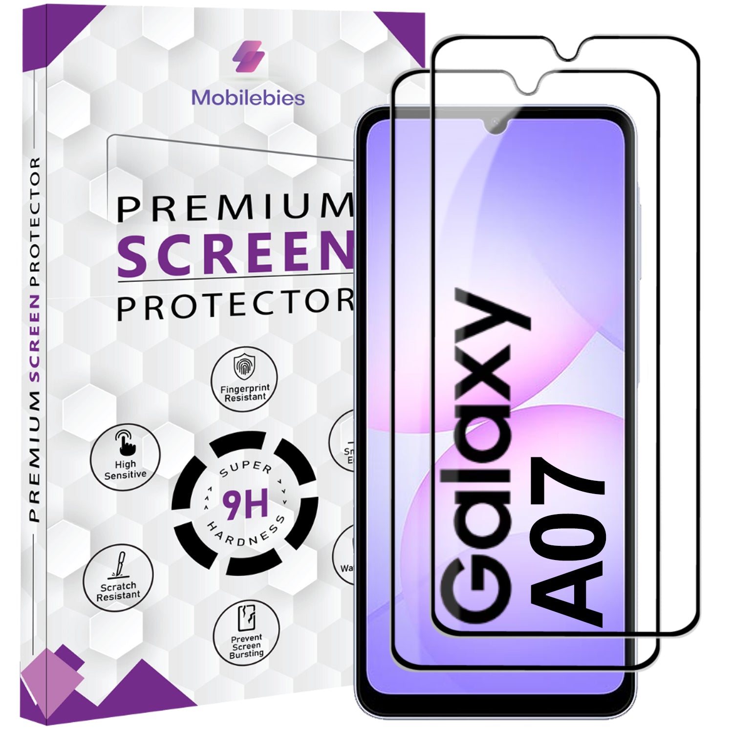 Tempered Glass for Samsung A07 4G Premium Screen Protector Guard