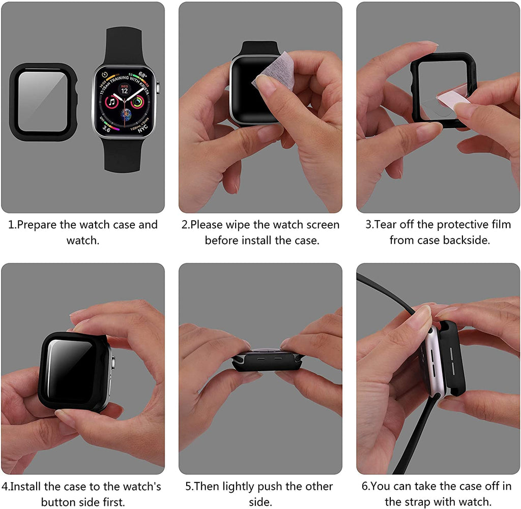 Apple Watch 3 / 2 / 1 Series Bumper Case With Screen Protector (38 MM) Mobilebies
