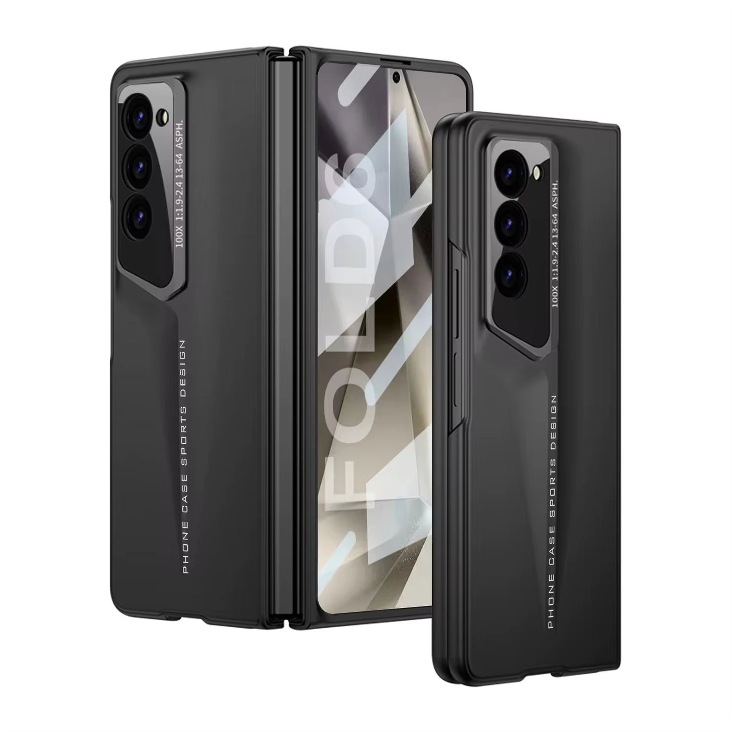 Luxury Sports Design Ultra Thin Hard PC Case with Front Glass for Samsung Galaxy Z Fold 6