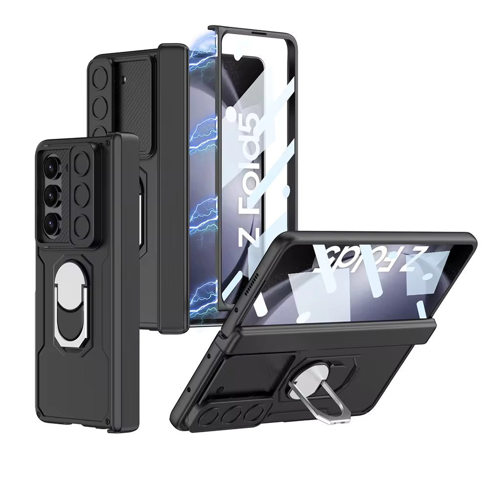 Ultra thin PC Armor Slider with Magnetic Phone Case for Samsung Galaxy Z Fold 5