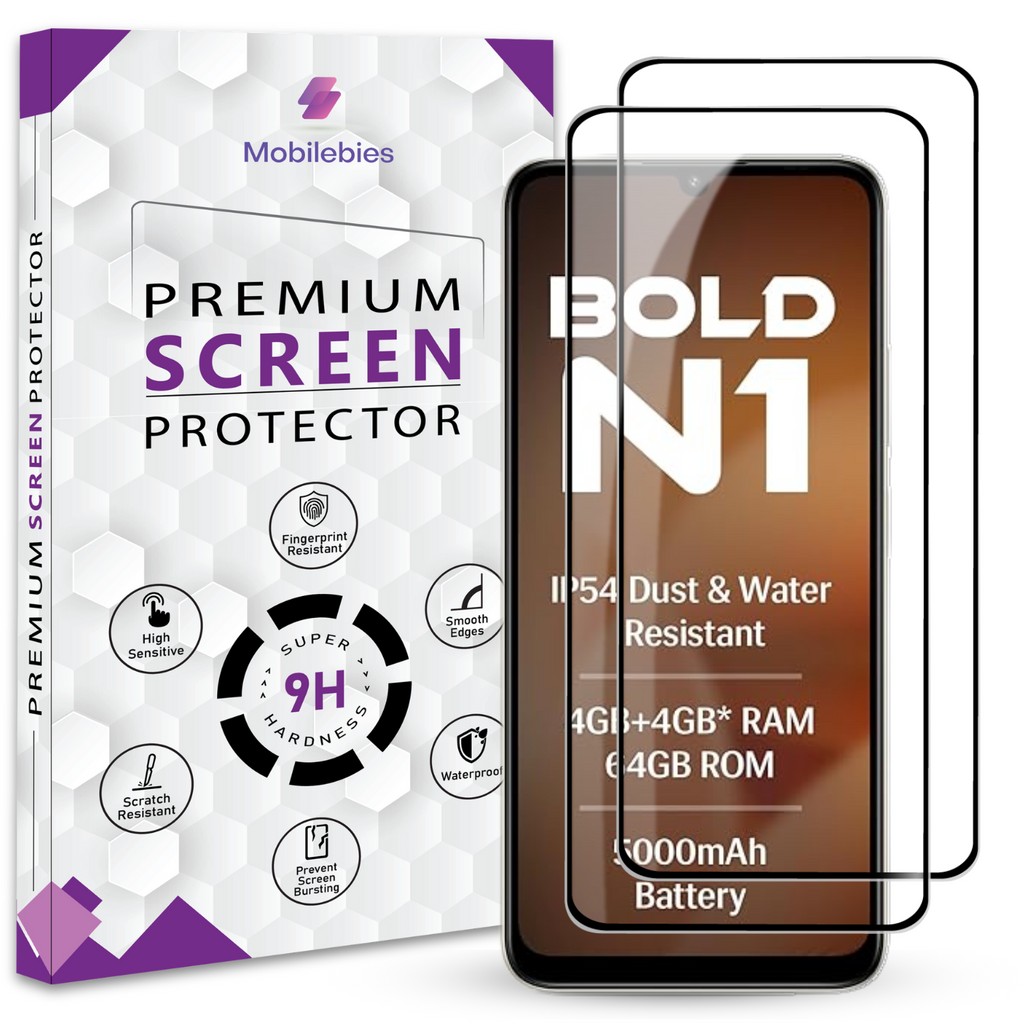 Tempered Glass for Lava Bold N1 Premium Screen Protector Guard