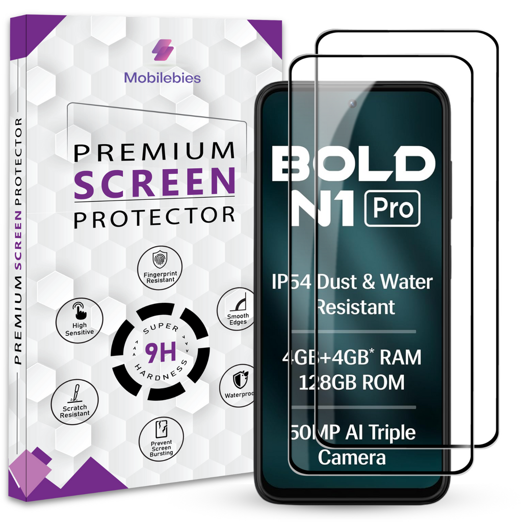 Tempered Glass for Lava Bold N1 Pro Premium Screen Protector Guard