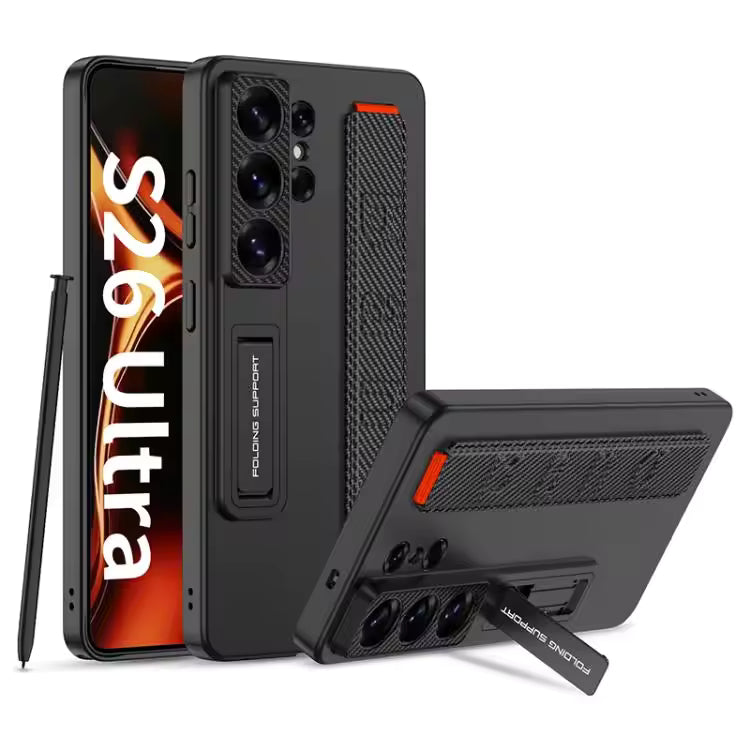 Mobilebies Samsung S26 Ultra Wrist Band Stand Bracket Case Mobile Back Cover