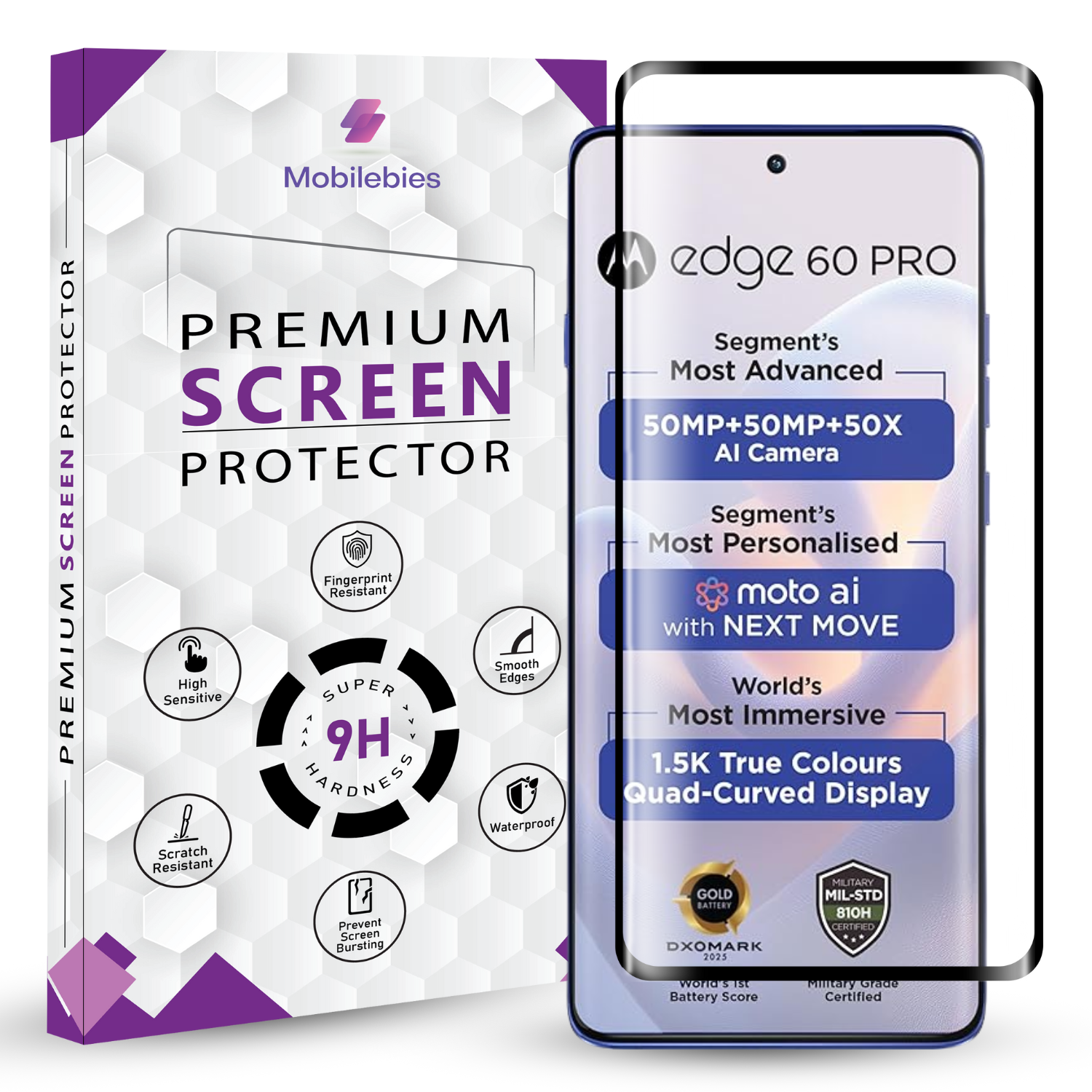Motorola Edge 60 Pro Full Glue Screen Protector