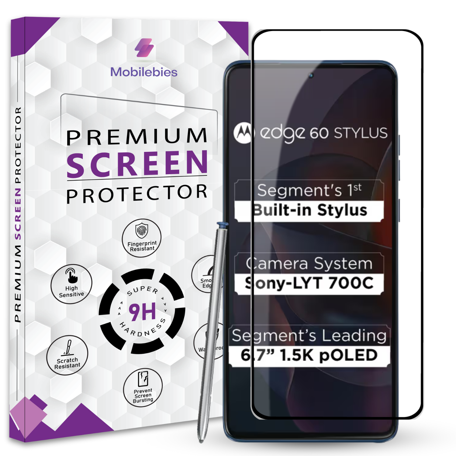 Tempered Glass for Motorola Edge 60 Stylus Premium Screen Protector Guard Main image