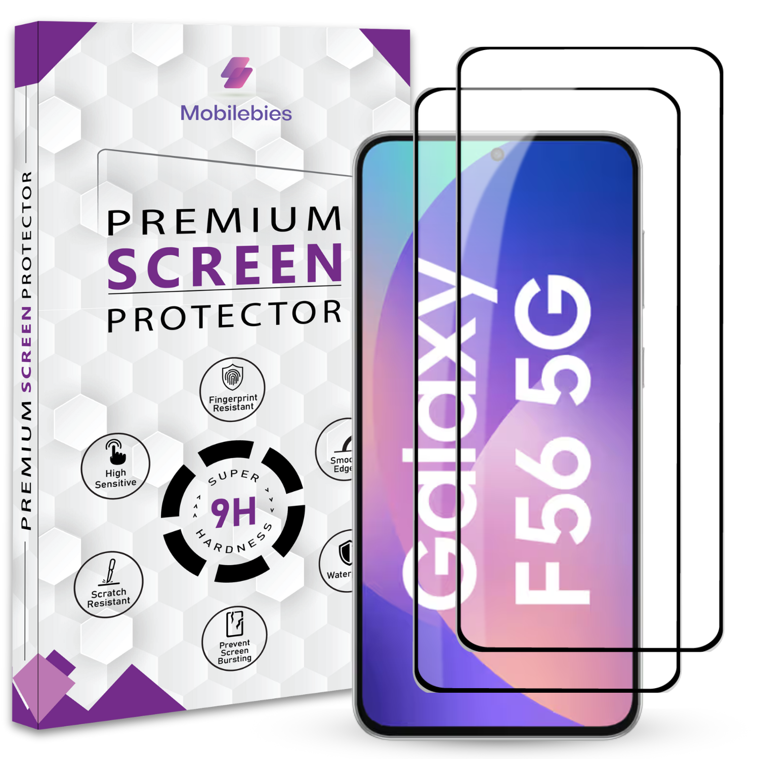 Tempered Glass for Samsung F56 Premium Screen Protector Guard Secondary image
