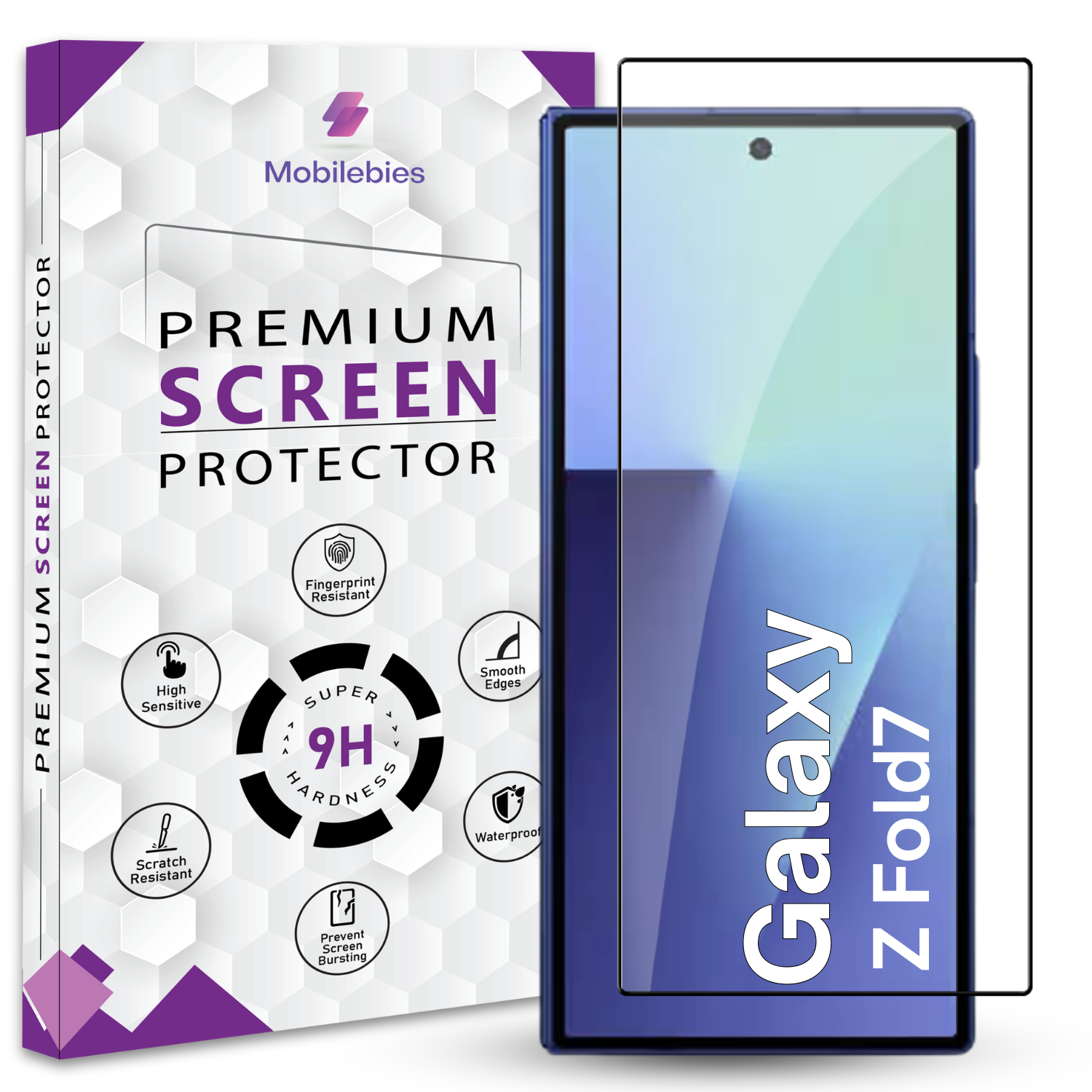 Tempered Glass for Samsung Z Fold 7 Premium Screen Protector Guard Main image