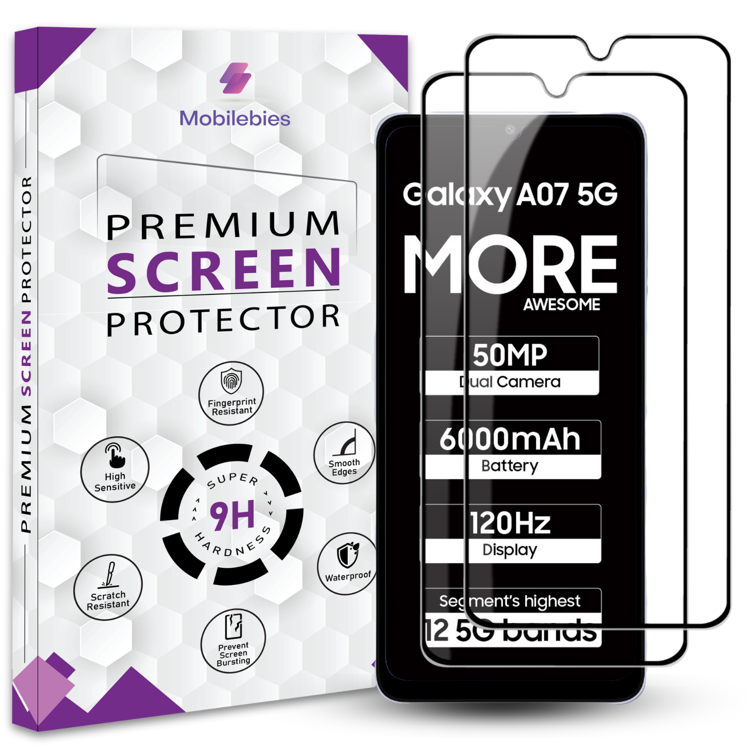 Galaxy A07 5G OG Premium Screen Protector Secondary image