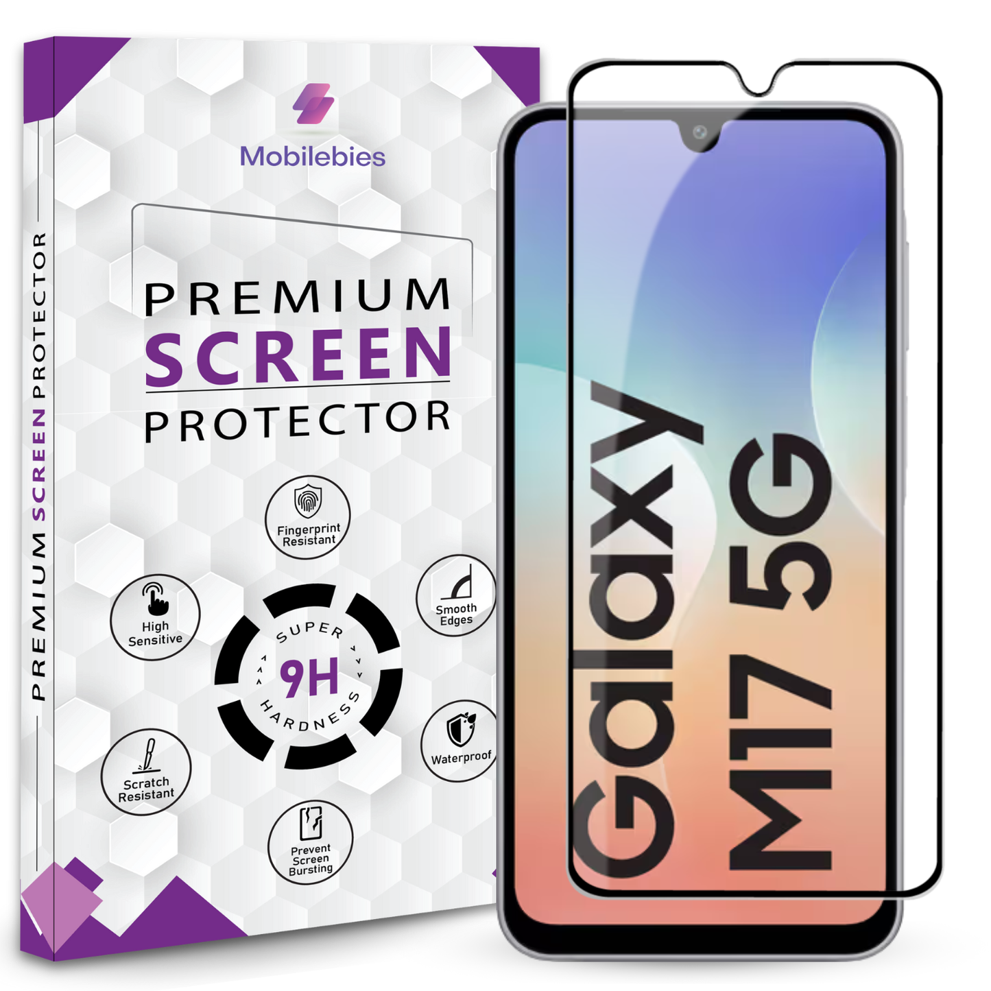 Tempered Glass for Samsung M17 Premium Screen Protector Guard