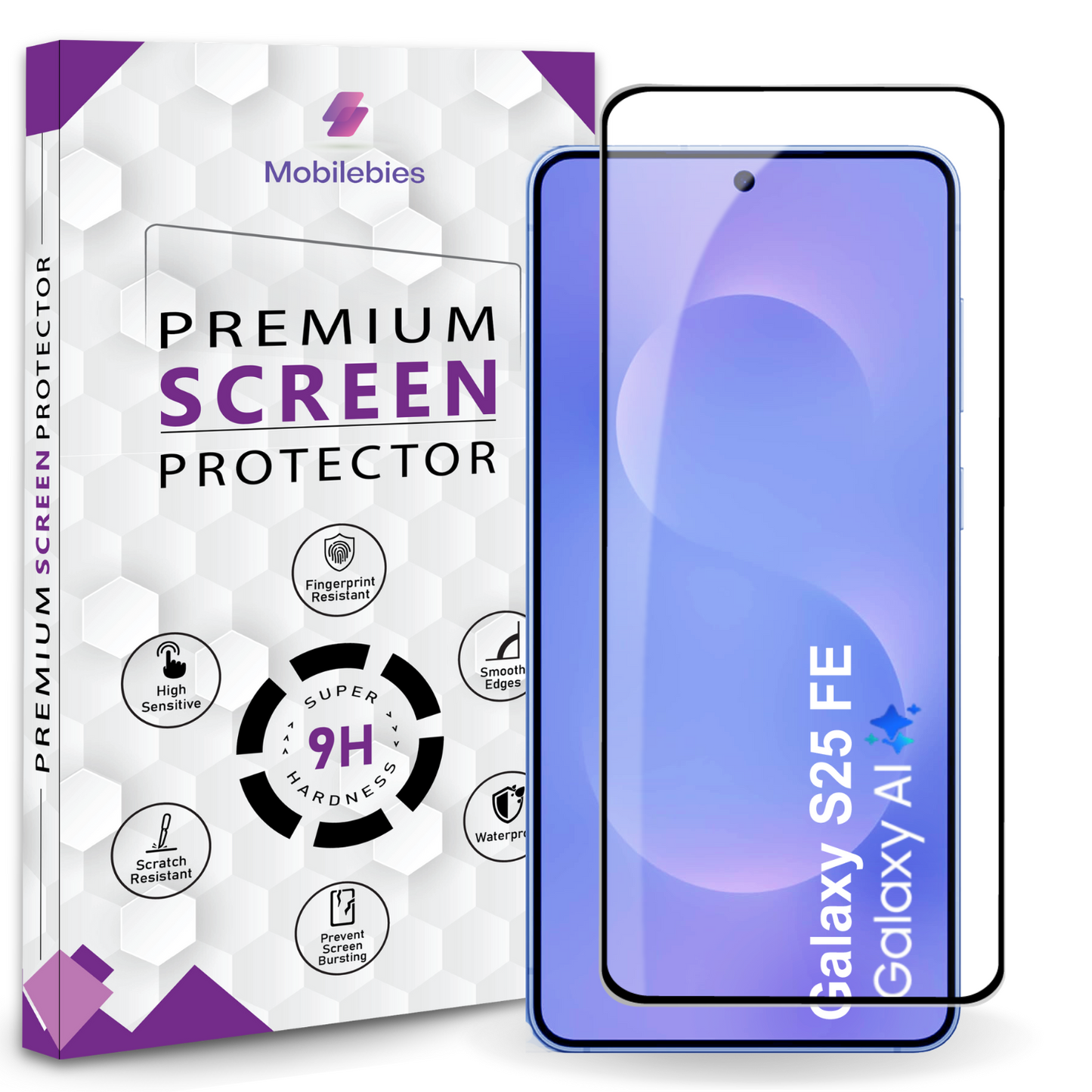 Tempered Glass for Samsung S25 FE Premium Screen Protector Guard