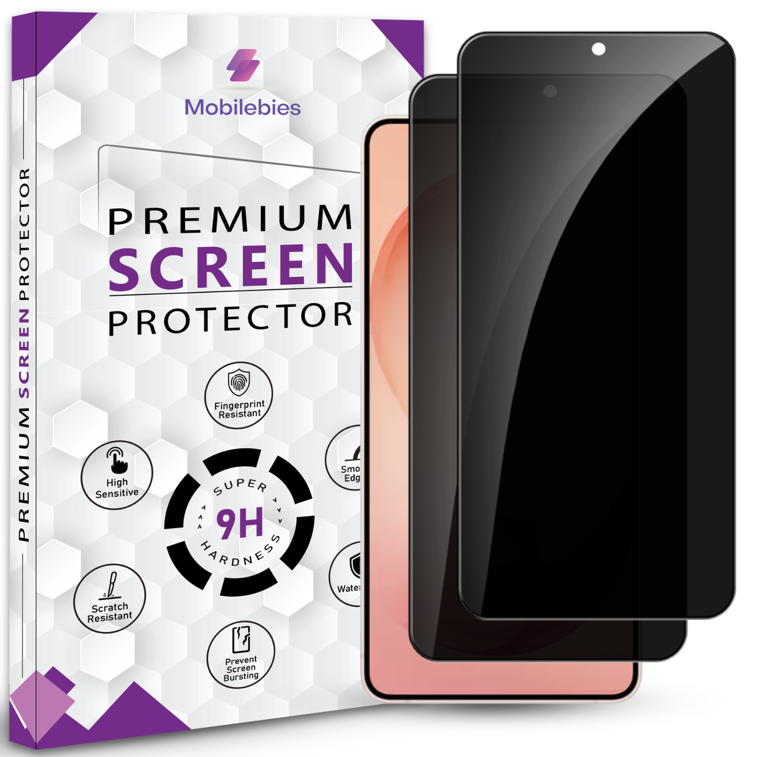 Mobilebies Samsung Galaxy S26 Plus Privacy Tempered Glass Screen Protector Guard