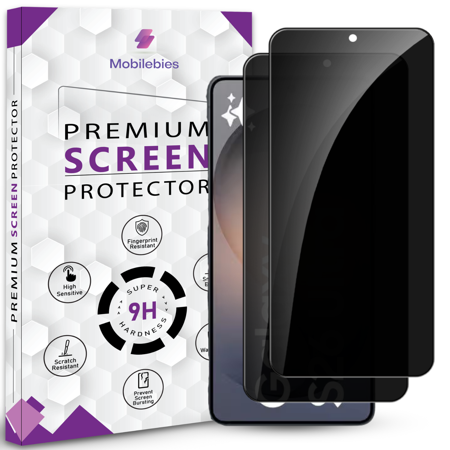 Mobilebies Samsung S26 Ultra Privacy Tempered Glass Screen Protector Guard Secondary image