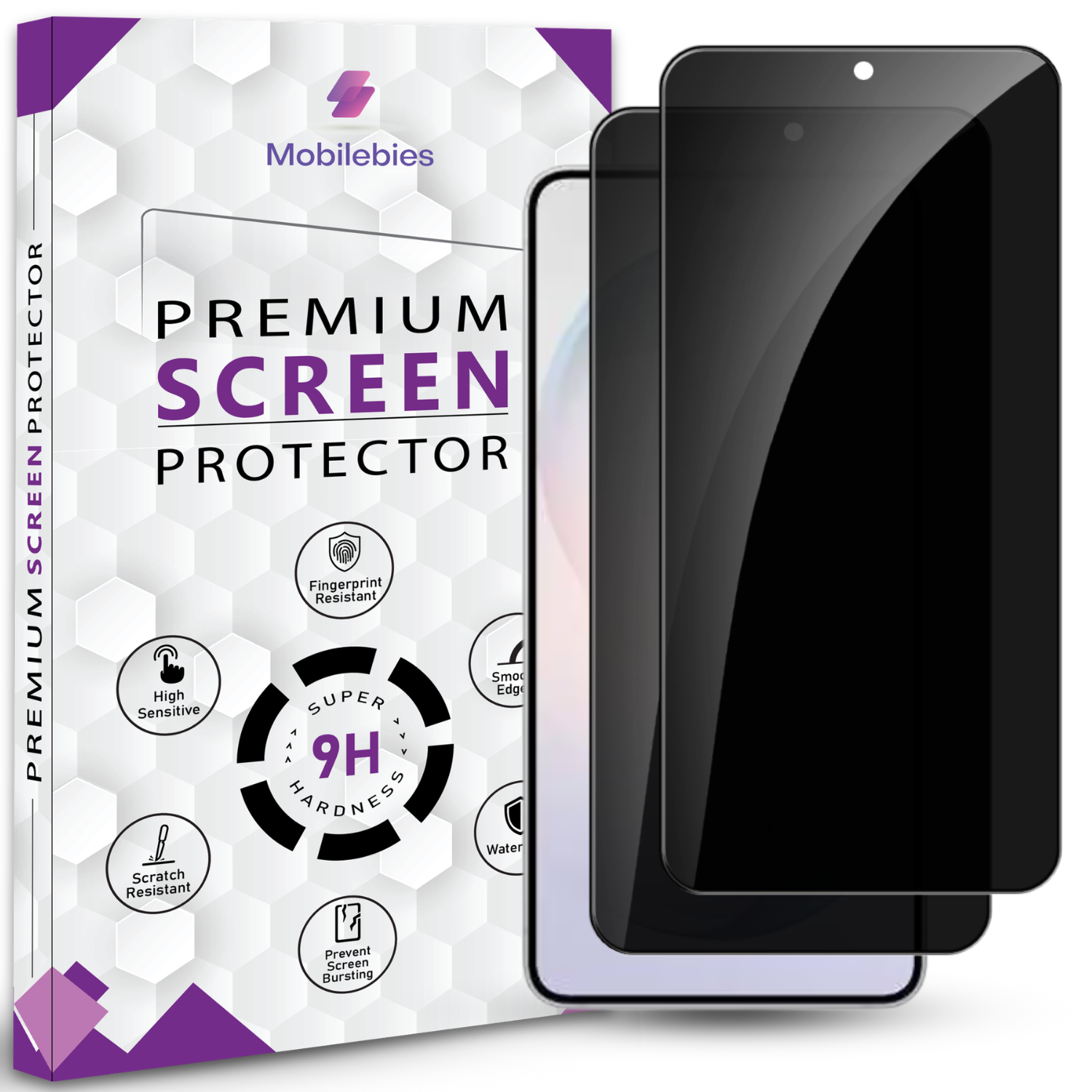 Mobilebies Samsung Galaxy S26 Privacy Tempered Glass Screen Protector Guard Secondary image