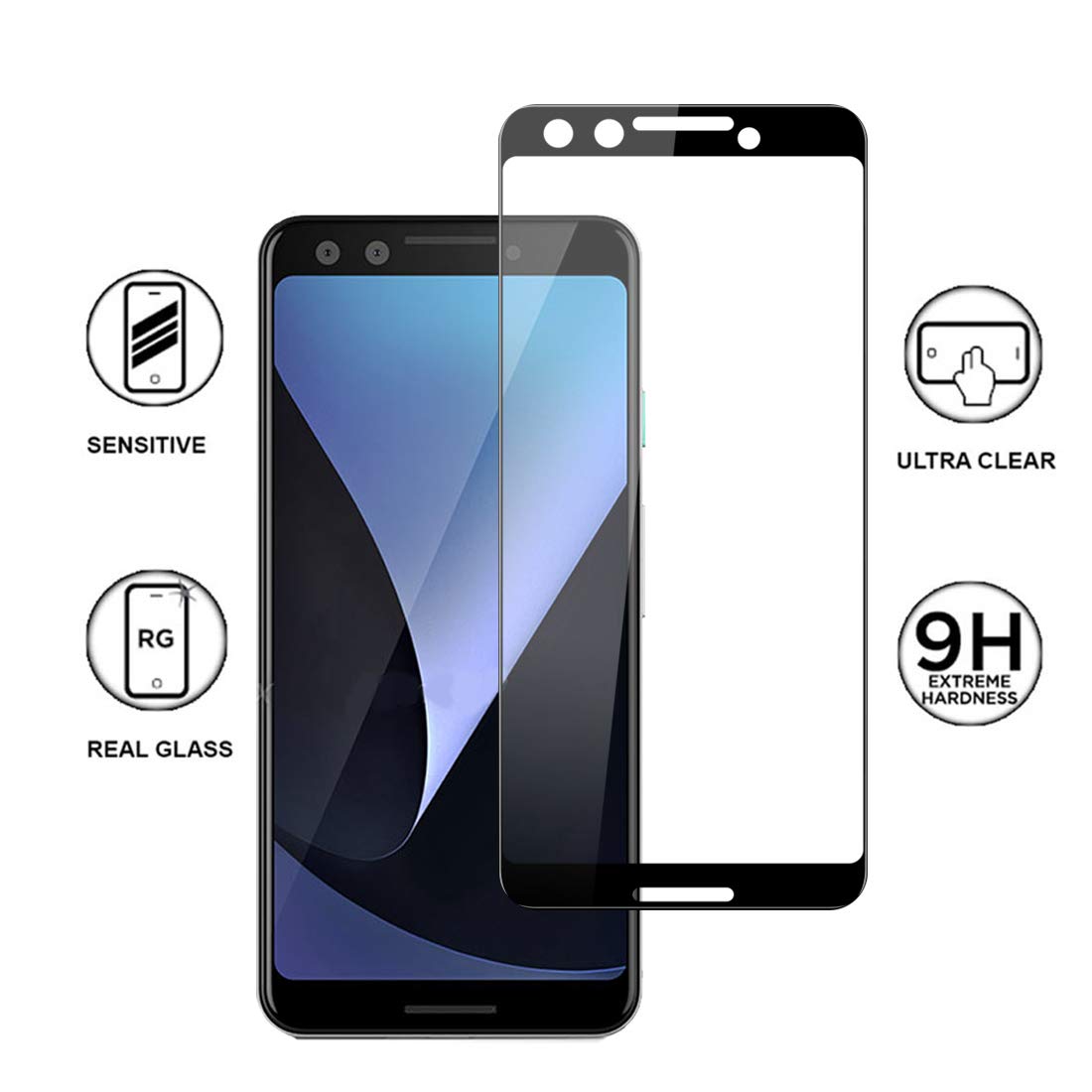 Google Pixel 3 Series Full Glue Screen Guard Mobilebies