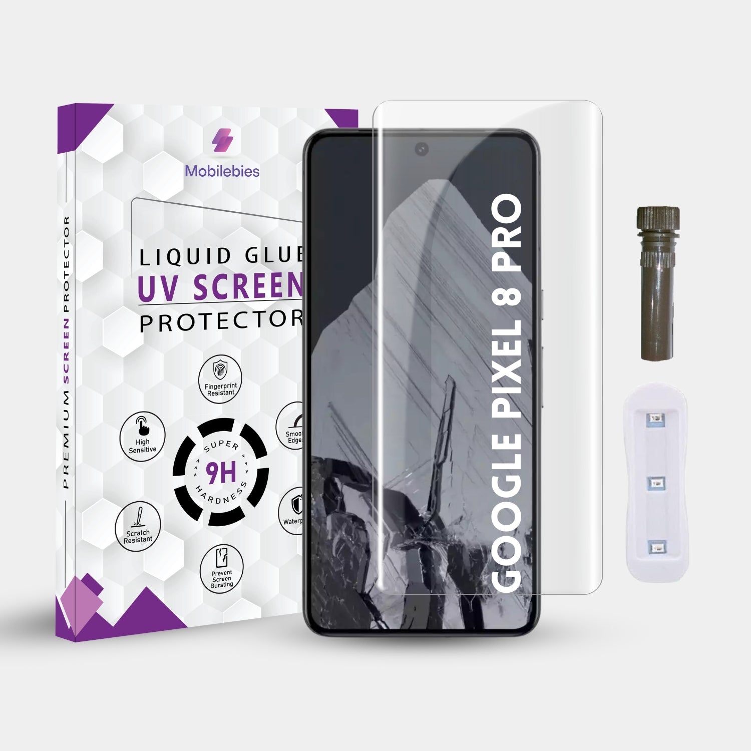 Google Pixel 8 Pro Advanced UV Screen Protector Tempered Glass