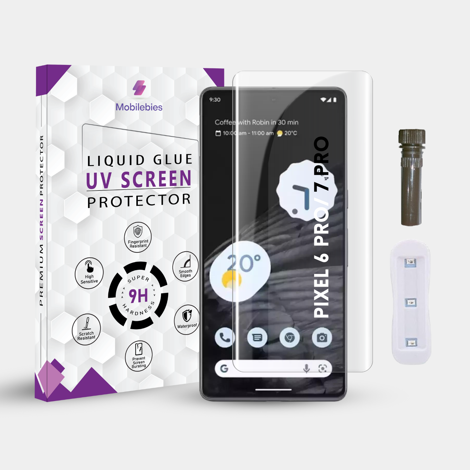 Tempered Glass For Google Pixel 7 Pro Advanced HD+ UV Glass Screen Protector Guard Main image