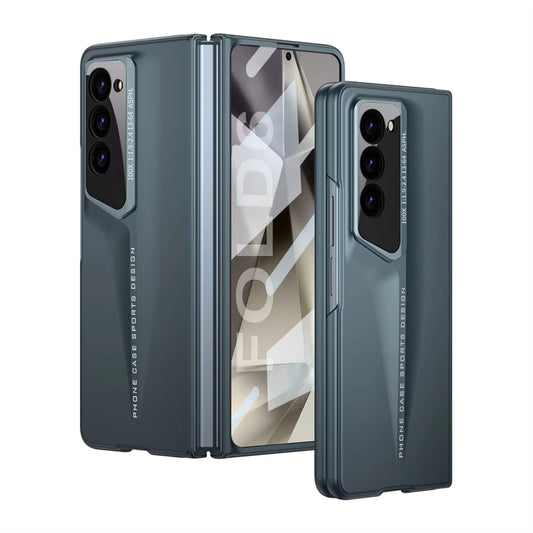 Luxury Sports Design Ultra Thin Hard PC Case with Front Glass for Samsung Galaxy Z Fold 6