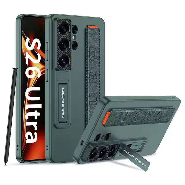 Mobilebies Samsung S26 Ultra Wrist Band Stand Bracket Case Mobile Back Cover