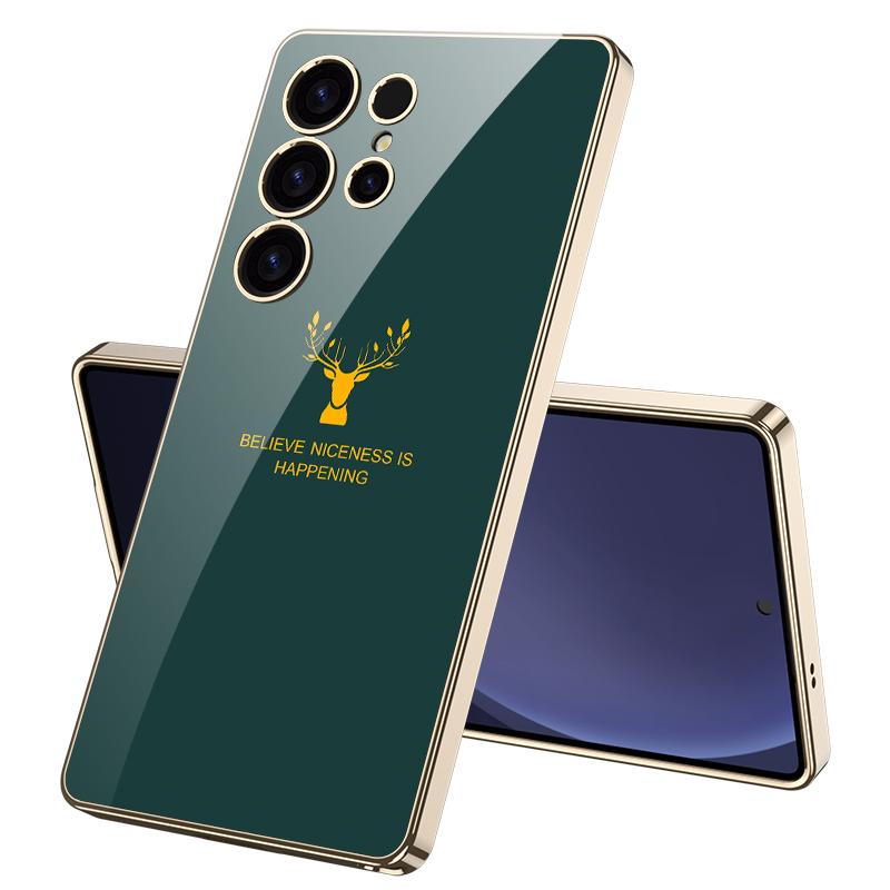 Samsung Galaxy S25 Ultra Deer Case With Soft Electroplated Edges Case
