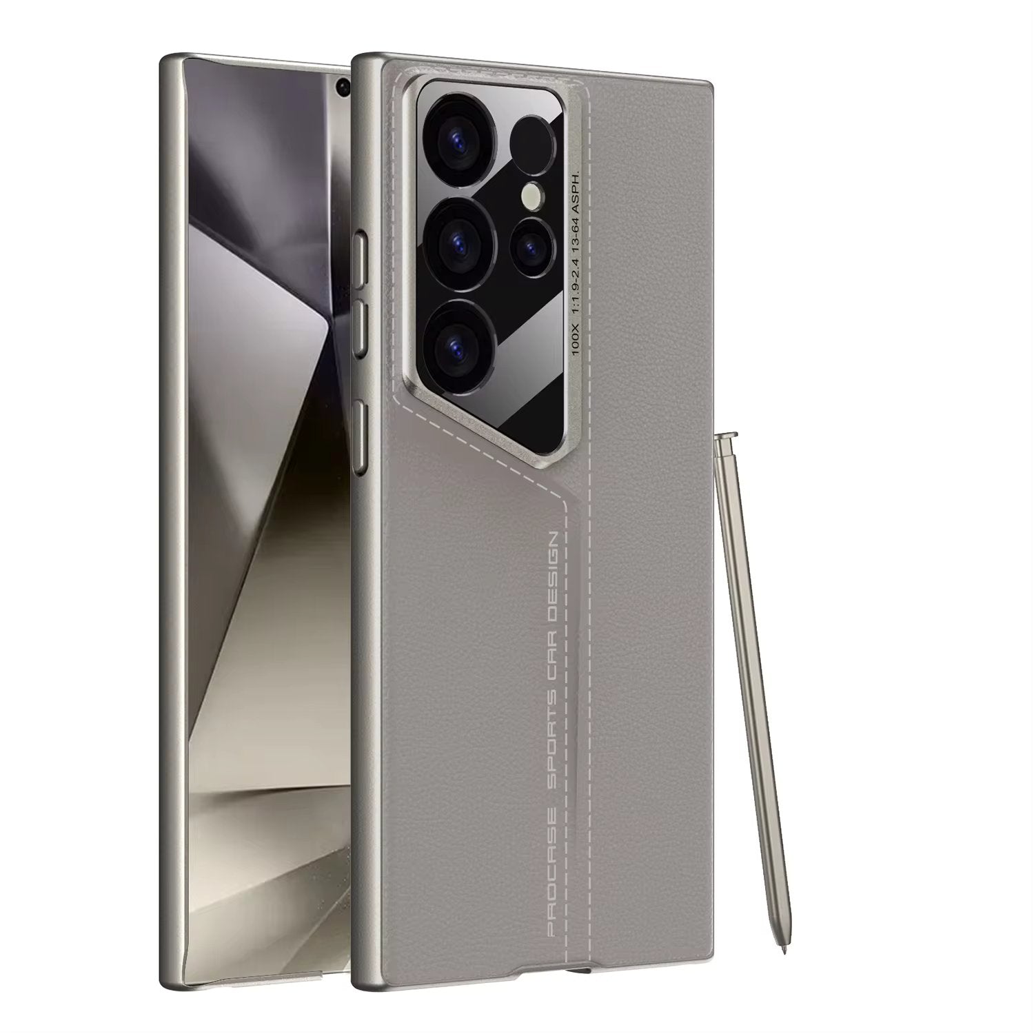 Samsung Galaxy S24 Ultra Anti Shock and Anti Drop Protection Electroplated Leather Phone Case Secondary image