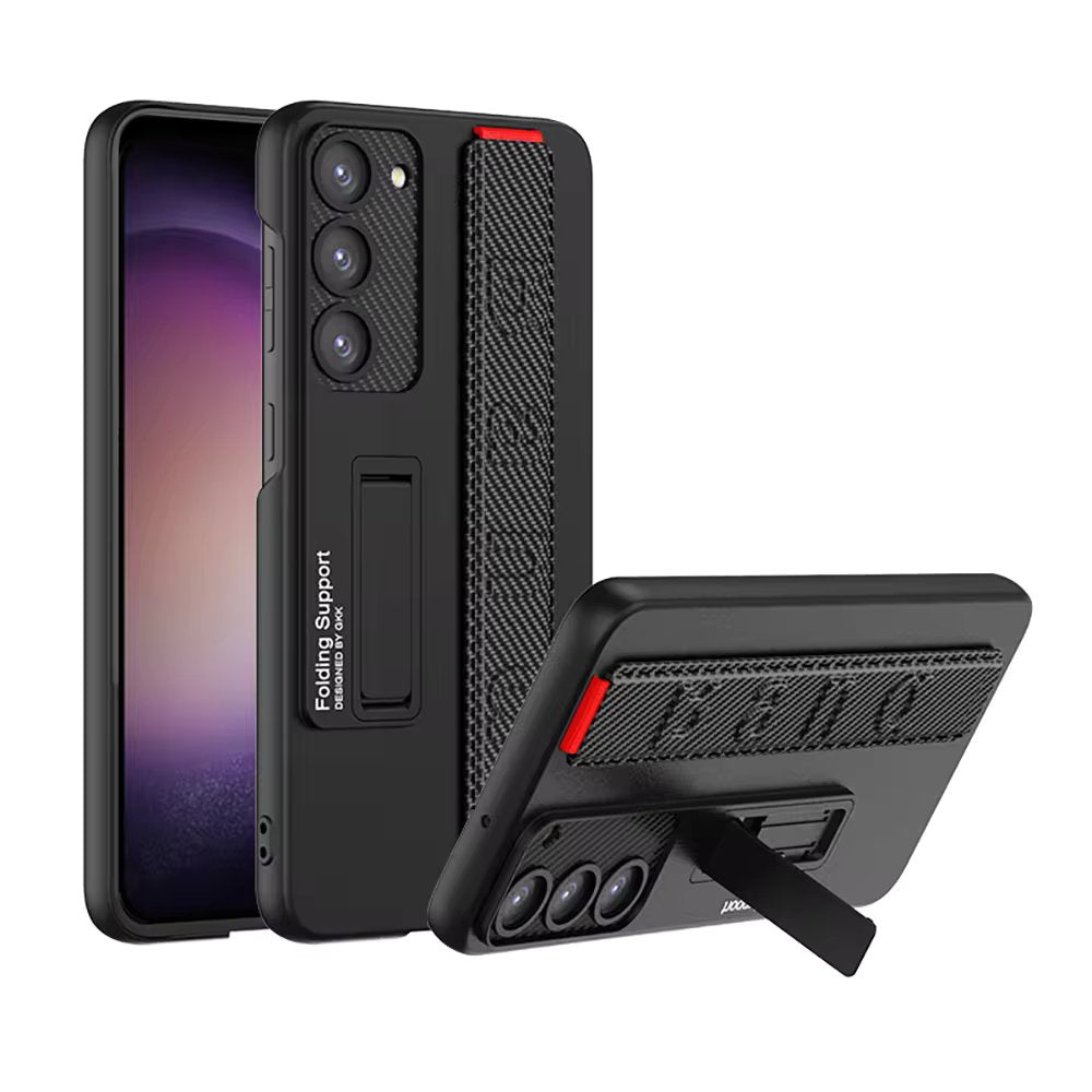 Samsung Galaxy S24 Wrist Band Stand Case Shockproof Phone Case - Mobilebies Main image