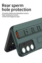 Samsung Galaxy S24 Wrist Band Stand Case Shockproof Phone Case - Mobilebies