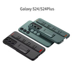Samsung Galaxy S24 Wrist Band Stand Case Shockproof Phone Case - Mobilebies
