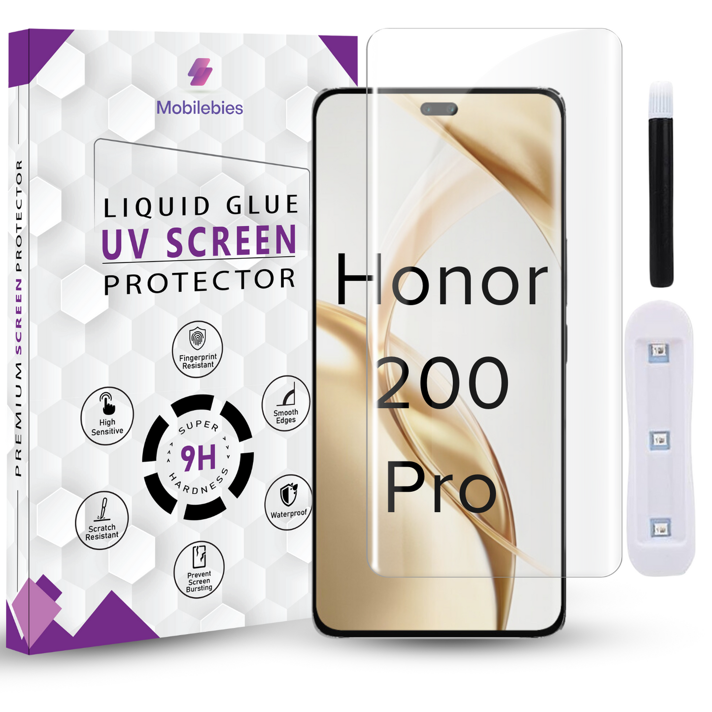 Honor 200 Pro Premium HD+ UV Glass Screen Protector