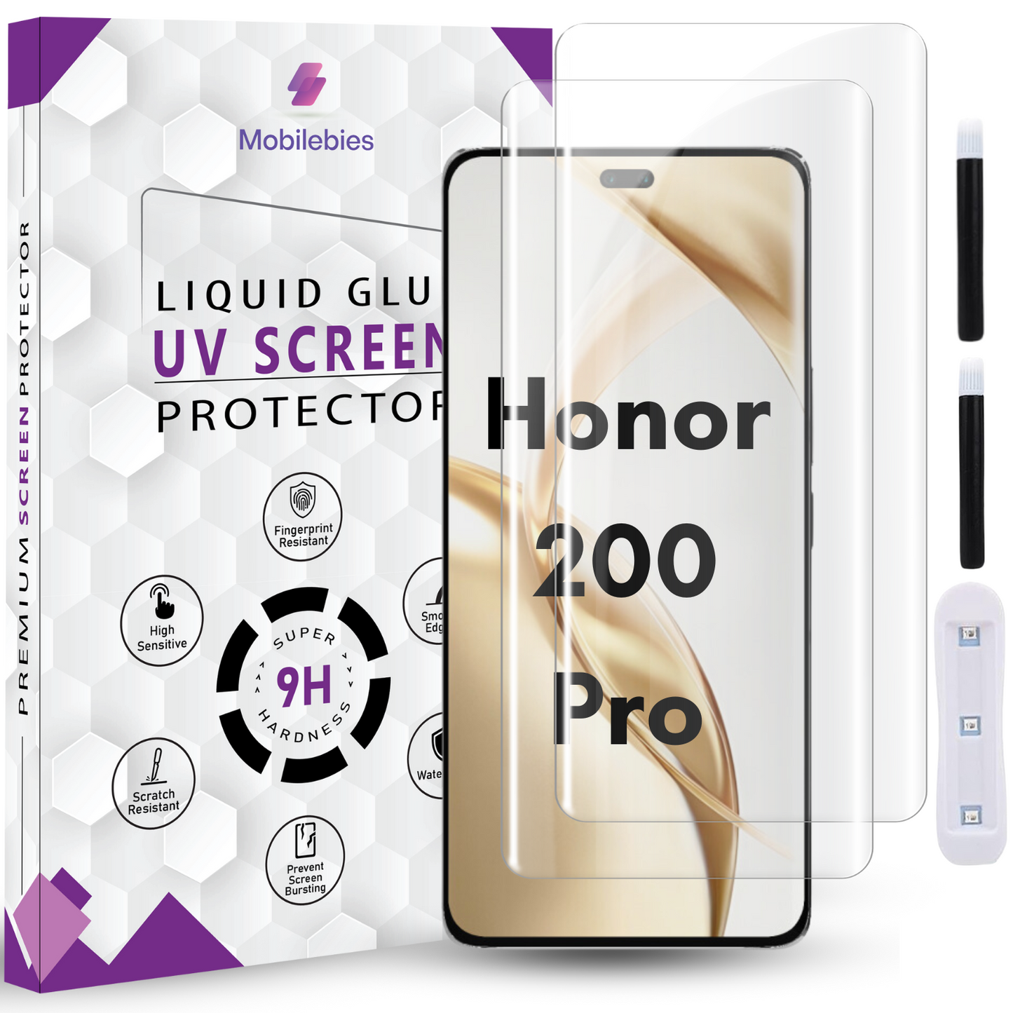 Honor 200 Pro Premium HD+ UV Glass Screen Protector