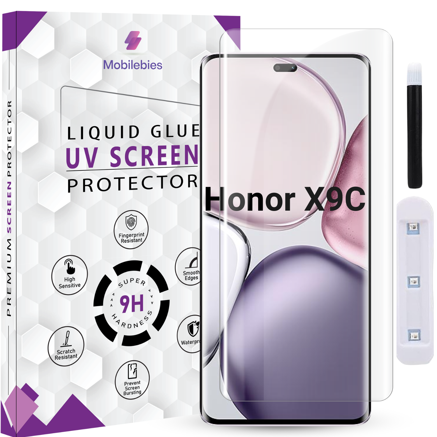 Tempered Glass For Honor X9C Premium HD+ UV Glass Screen Protector Guard Main image