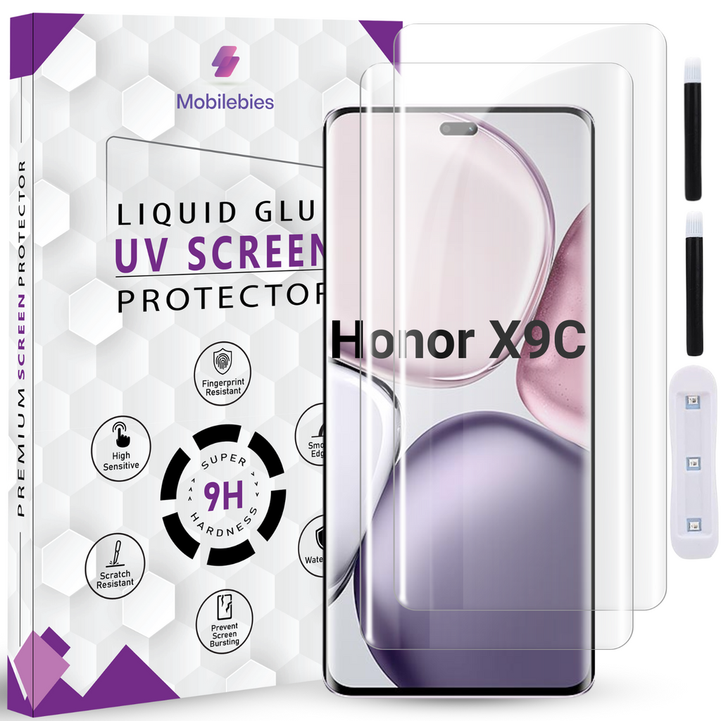 Tempered Glass For Honor X9C Premium HD+ UV Glass Screen Protector Guard