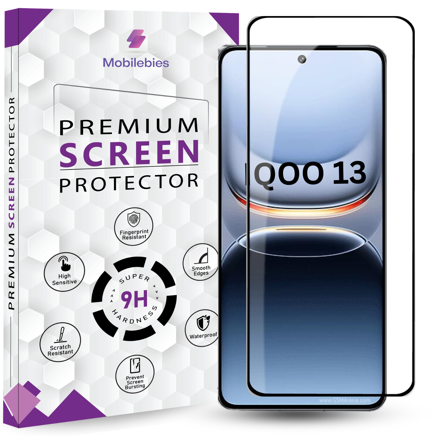 Tempered Glass for iQOO 13 Premium Screen Protector Guard Main image
