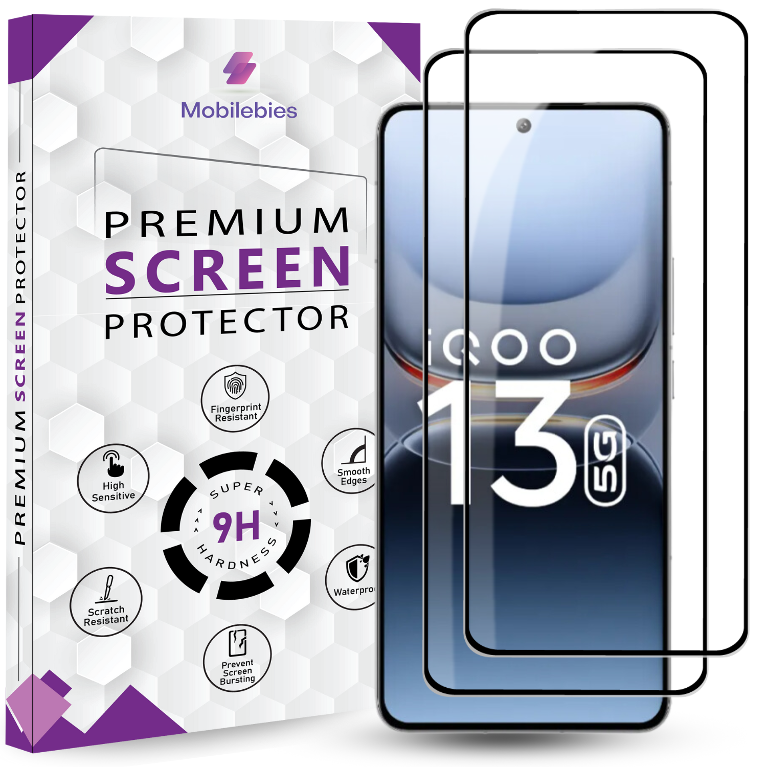 Tempered Glass for iQOO 13 Premium Screen Protector Guard