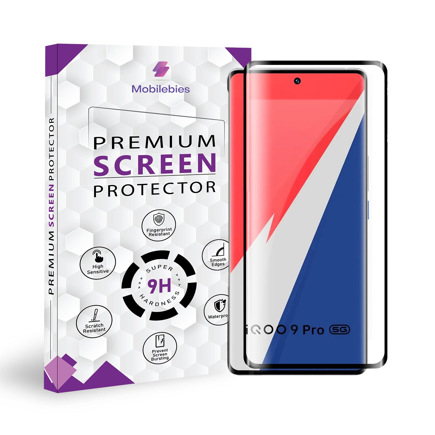 IQOO 9 Pro Full Glue Curved Screen Protector Main image