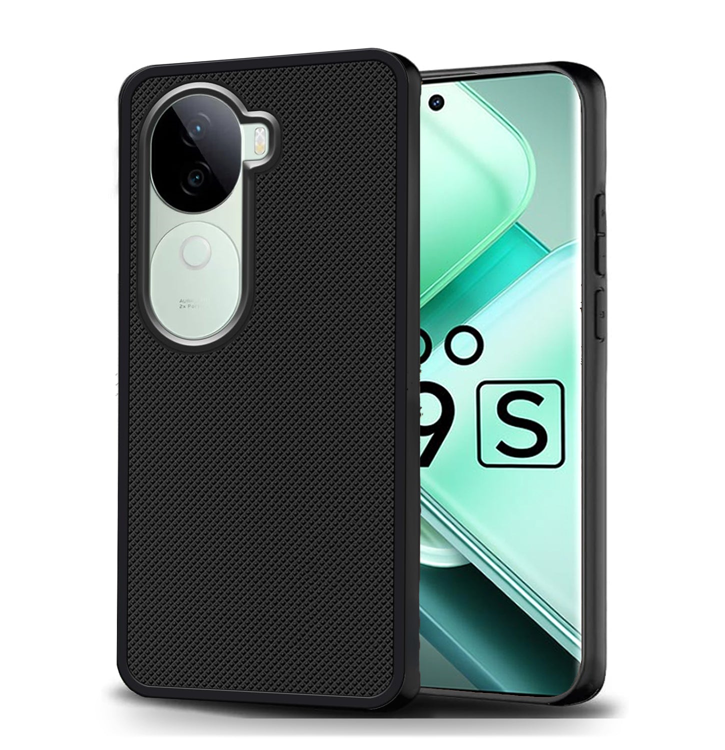 Mobilebies Backcover For iQOO Z9s Super Frosted Shield Case With Salient Dots Case