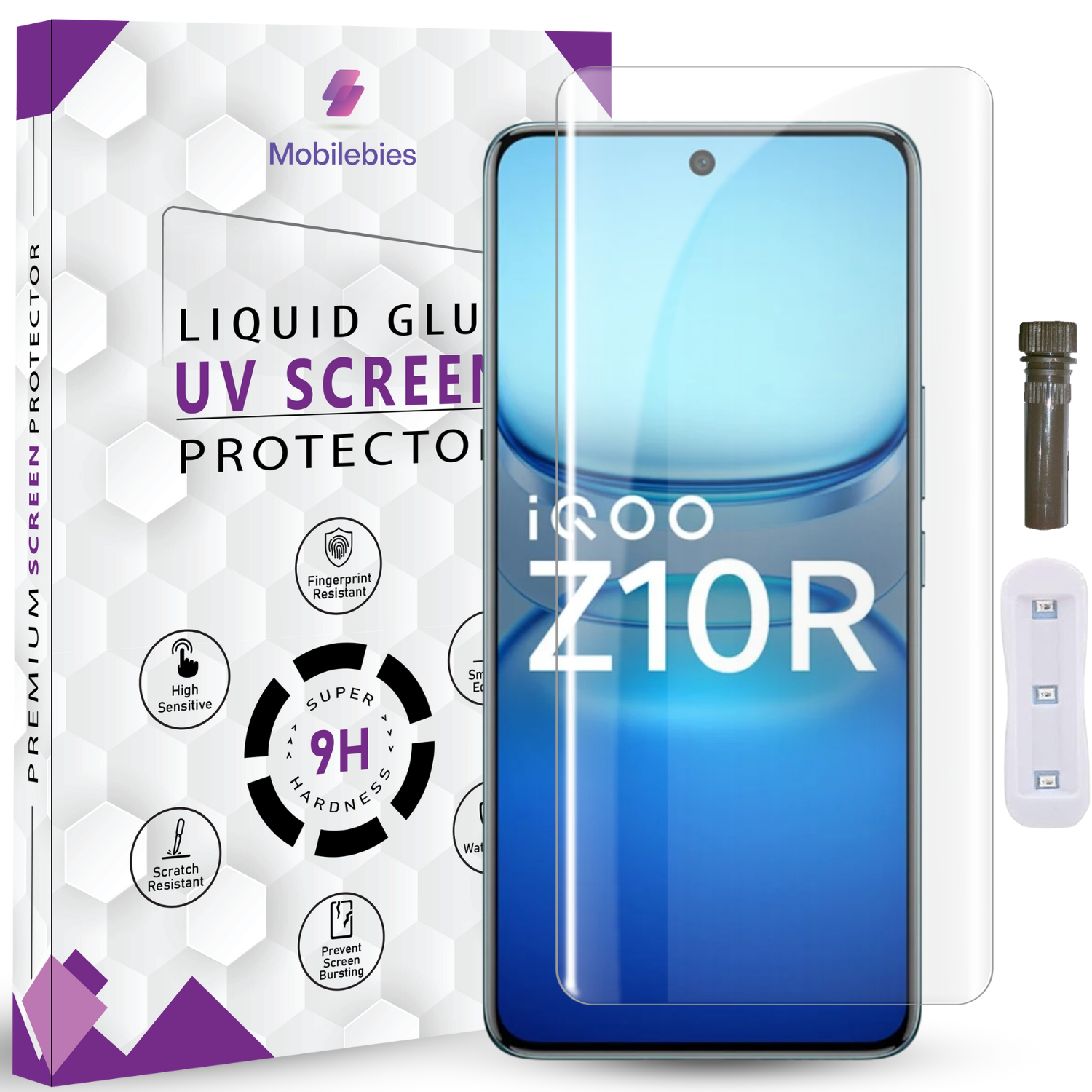 Tempered Glass For iQOO Z10R Advanced HD+ UV Glass Screen Protector Guard Main image