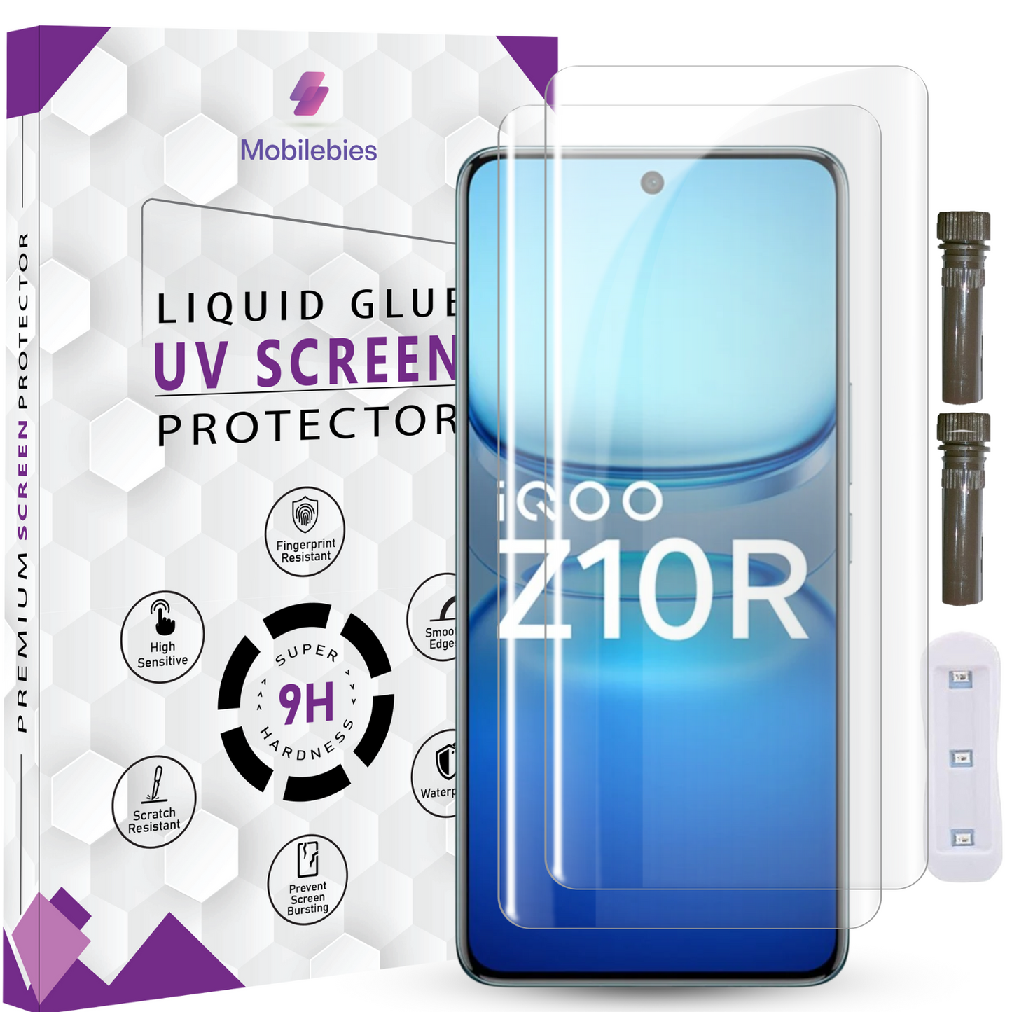 Tempered Glass For iQOO Z10R Advanced HD+ UV Glass Screen Protector Guard