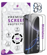 2 Pack Tempered Glass & a Camera protector for iphone 16 Pro Premium Screen Protector Guard & Camera Lenns Protecor