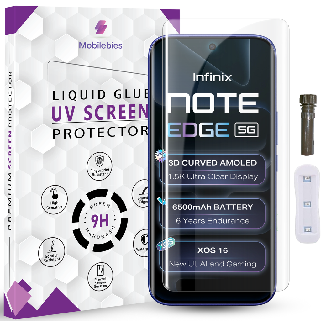 Infinix Note Edge Advanced HD+ UV Glass Screen Protector