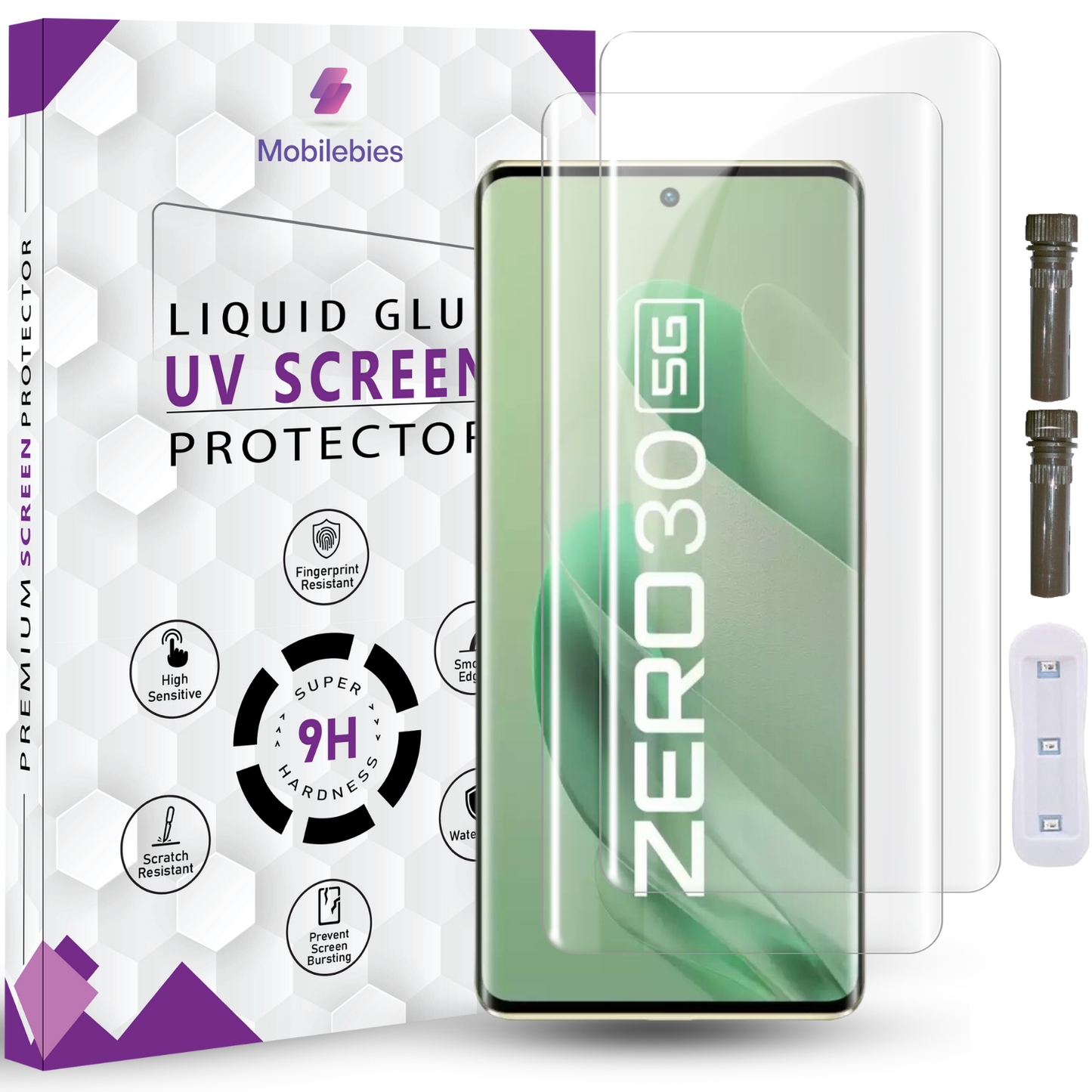 Tempered Glass For Infinix Zero Ultra Advanced HD+ UV Glass Screen Protector Guard