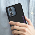 Mobilebies Backcover For Moto Edge 50 Fusion Super Frosted Shield Case With Salient Dots Case