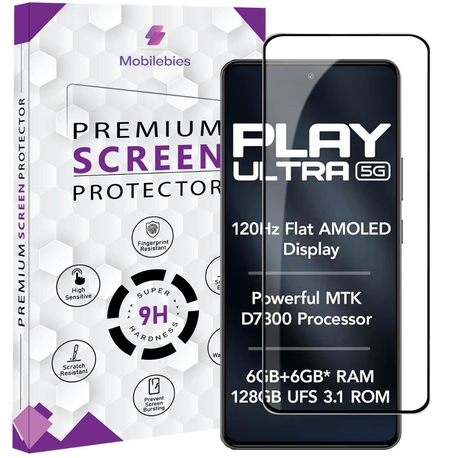 Tempered Glass for Lava Play Ultra Premium Screen Protector Guard Main image