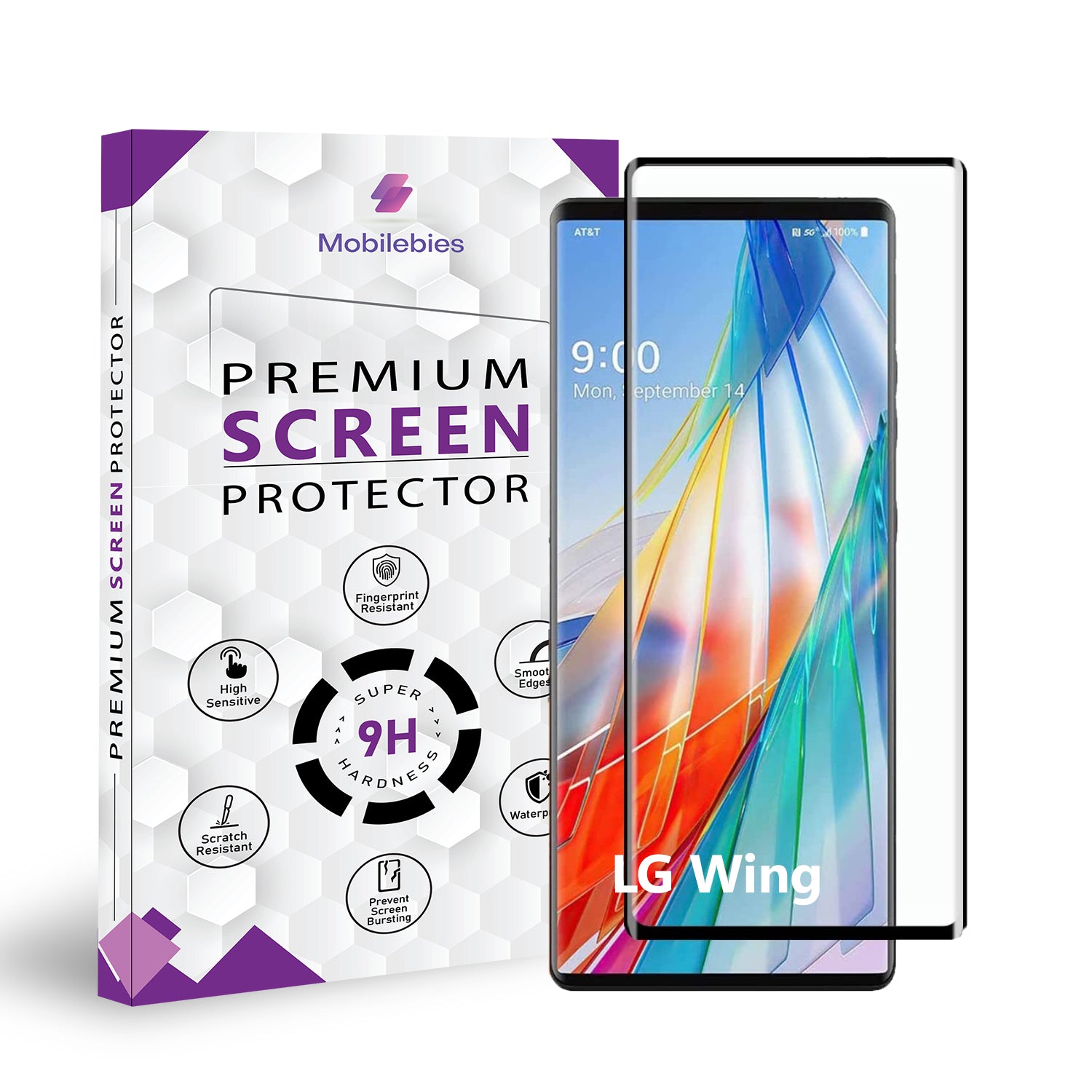 LG Wing Full Glue Curved Screen Protector Main image