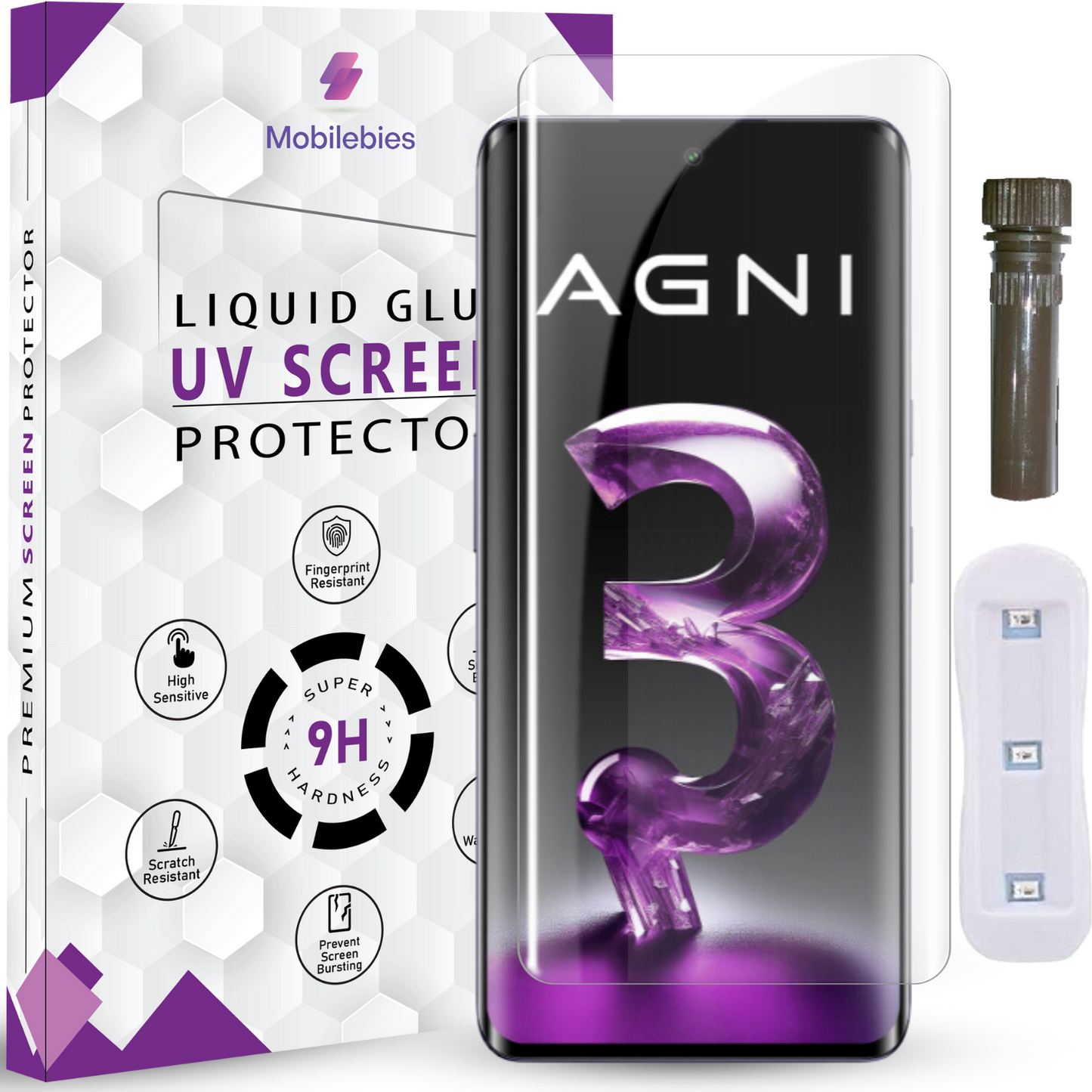 Lava Agni 3 Advanced HD+ UV Glass Screen Protector