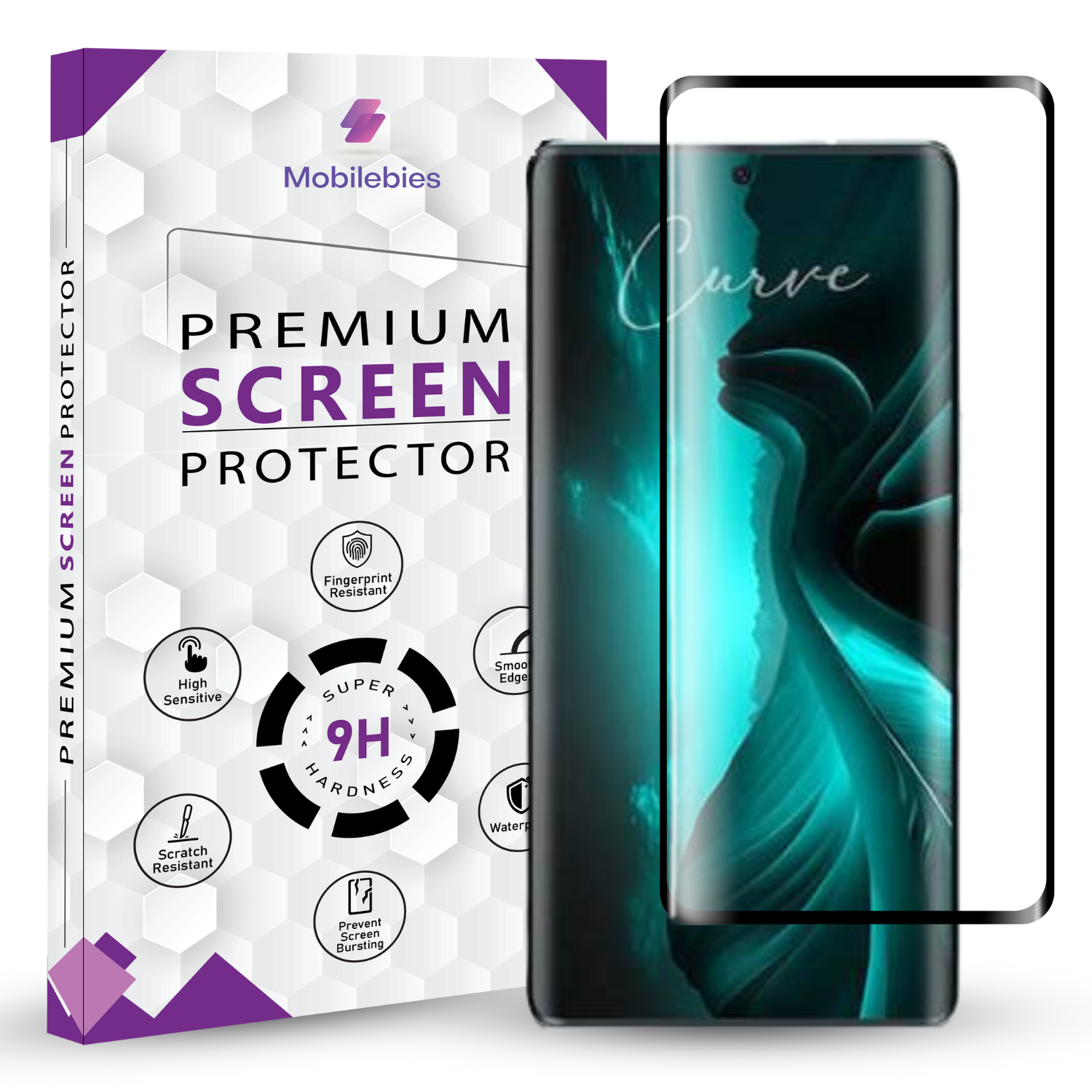 Lava Blaze Curve 5G Full Glue Curved Screen Protector Main image